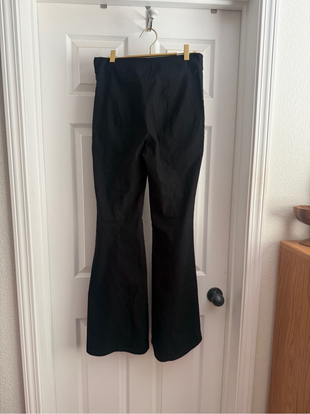 Anthropologie Black Boot-Cut Flare Pants